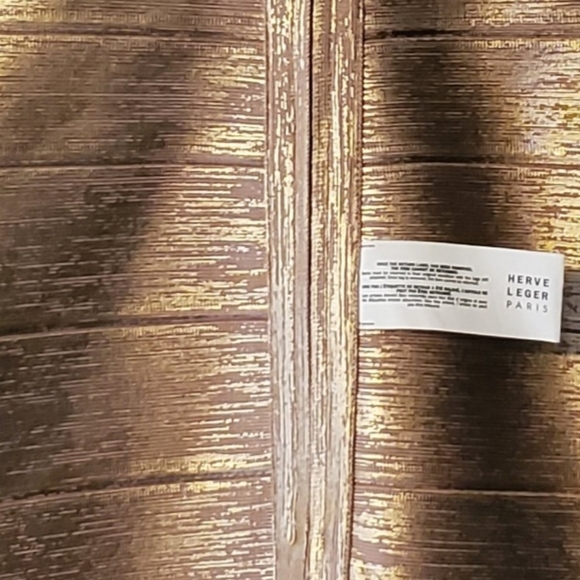 🎀NWT🎀 Herve Leger Criss Cross Off The Shoulder Bandage Dress - Picture 10 of 11